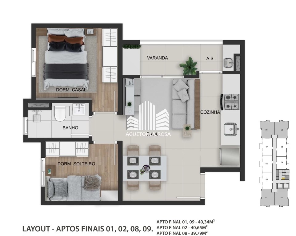 Apartamento à venda com 1 quarto, 35m² - Foto 21