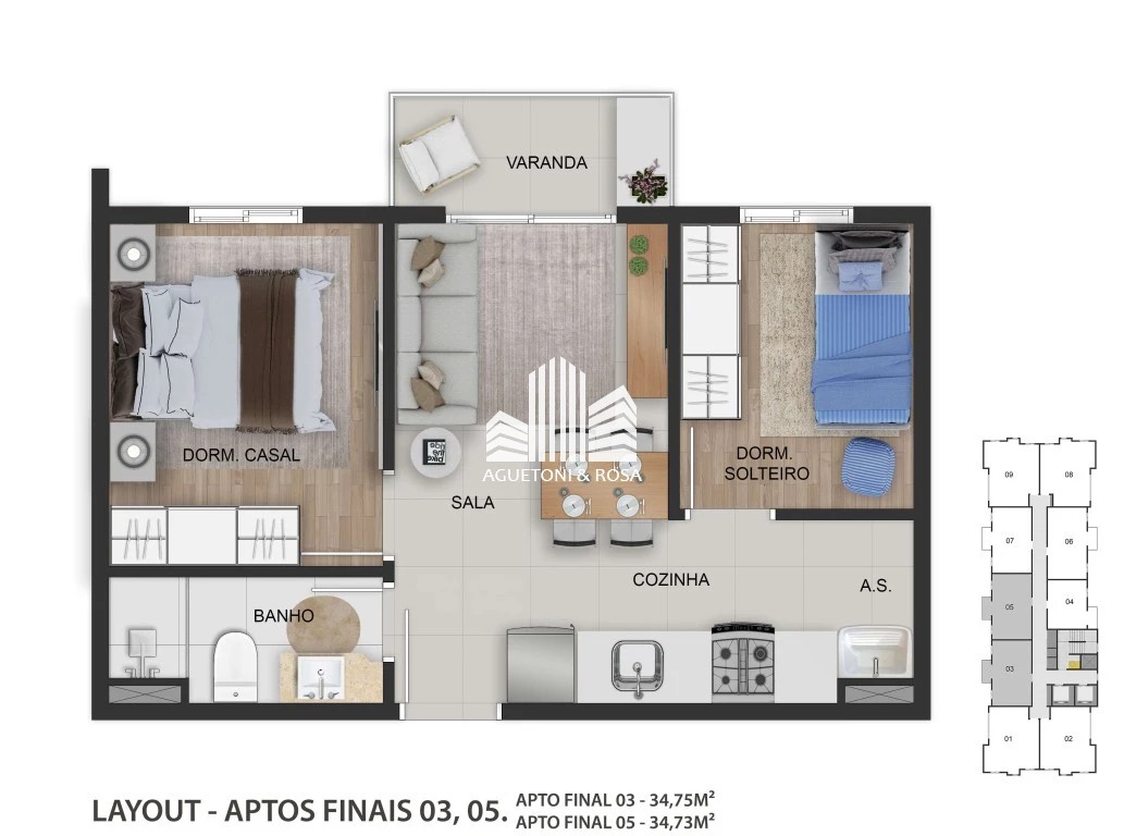 Apartamento à venda com 1 quarto, 35m² - Foto 23