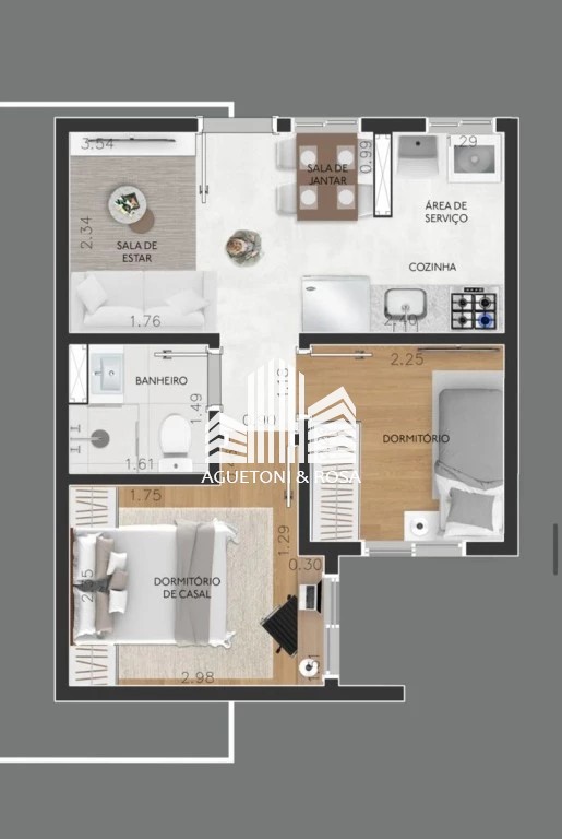 Apartamento à venda com 2 quartos, 35m² - Foto 31