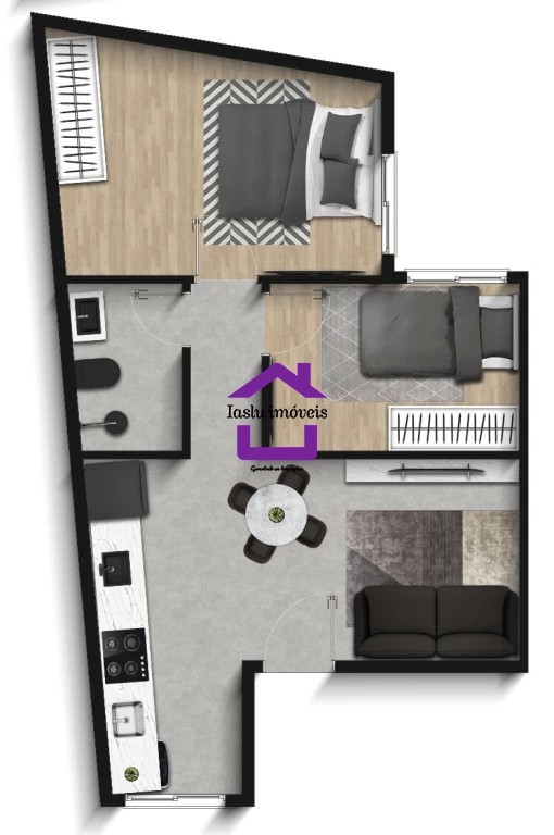 Apartamento à venda com 2 quartos, 40m² - Foto 5