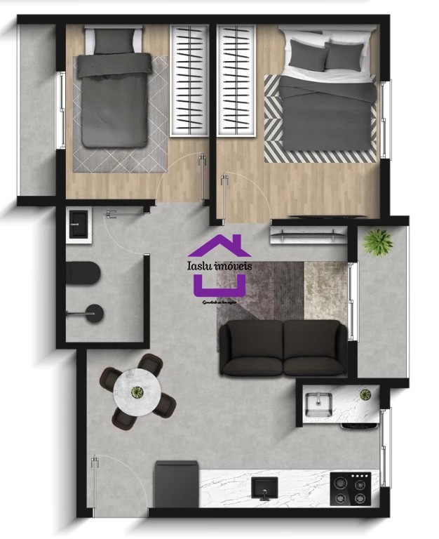 Apartamento à venda com 2 quartos, 40m² - Foto 6