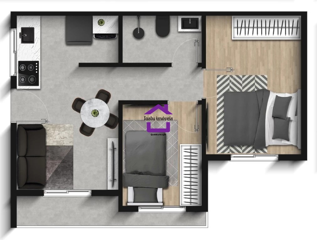 Apartamento à venda com 2 quartos, 40m² - Foto 7