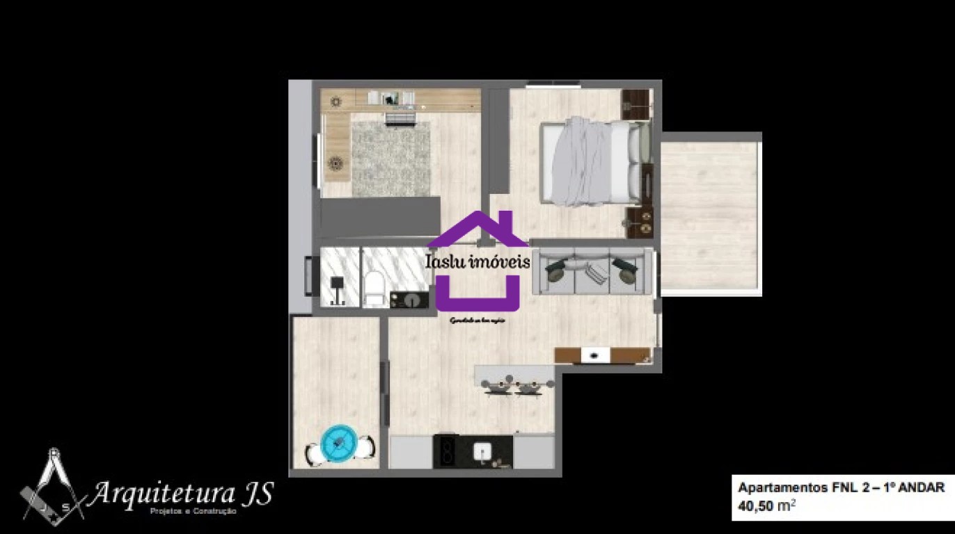 Apartamento, 1 quarto, 40 m² - Foto 4