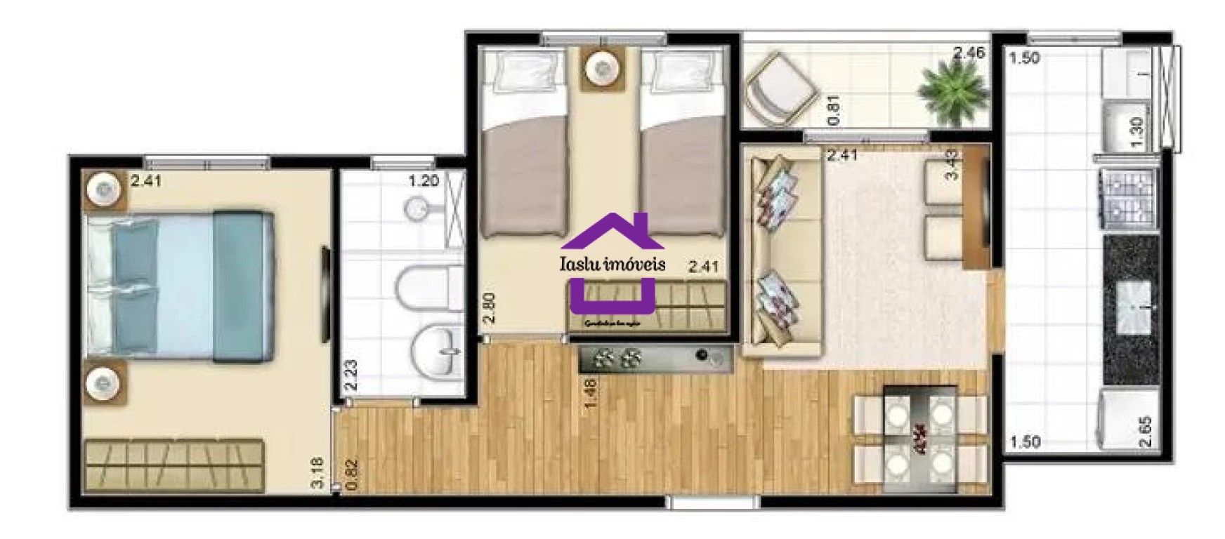 Apartamento, 2 quartos, 44 m² - Foto 13