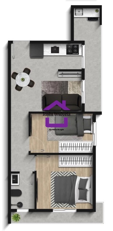 Apartamento à venda com 2 quartos, 34m² - Foto 2