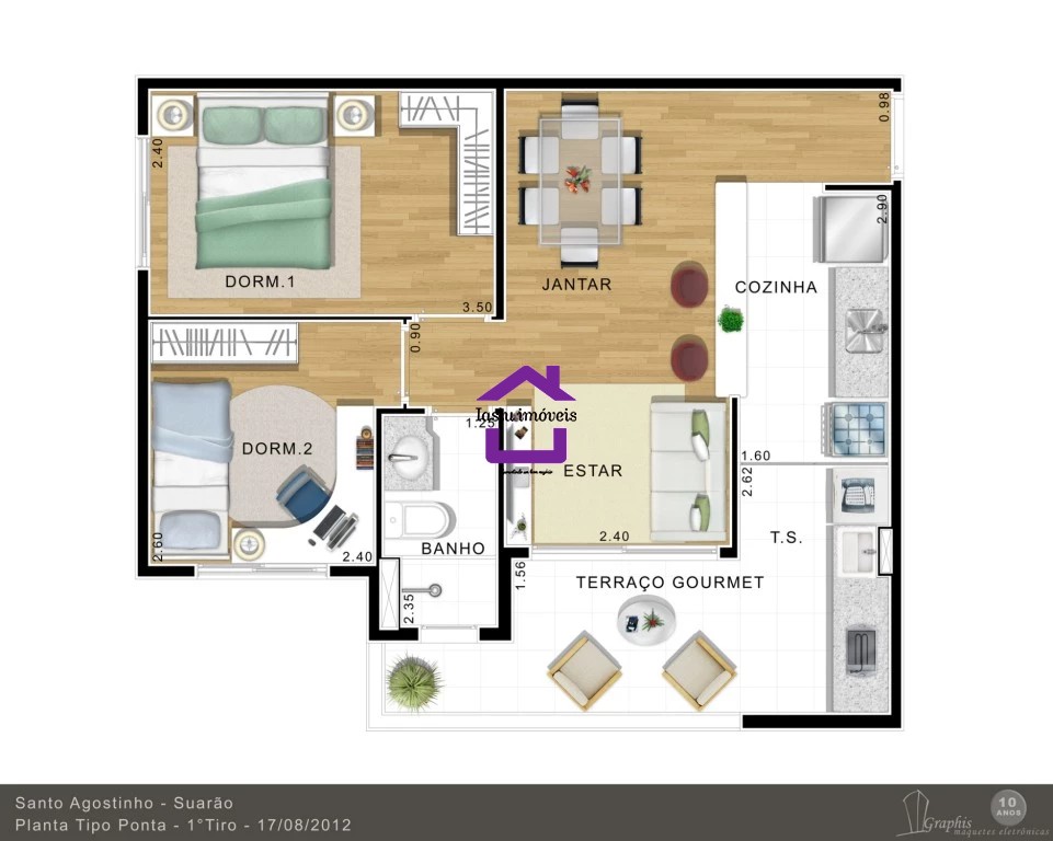 Apartamento para alugar com 2 quartos, 51m² - Foto 9