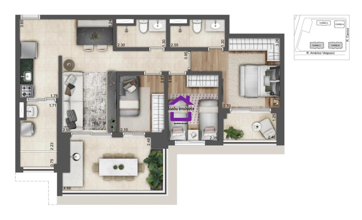 Apartamento à venda com 3 quartos, 72m² - Foto 8