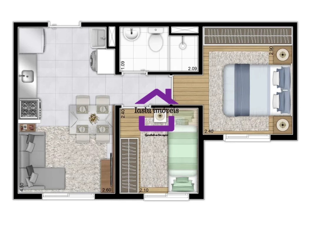 Apartamento, 2 quartos, 32 m² - Foto 22