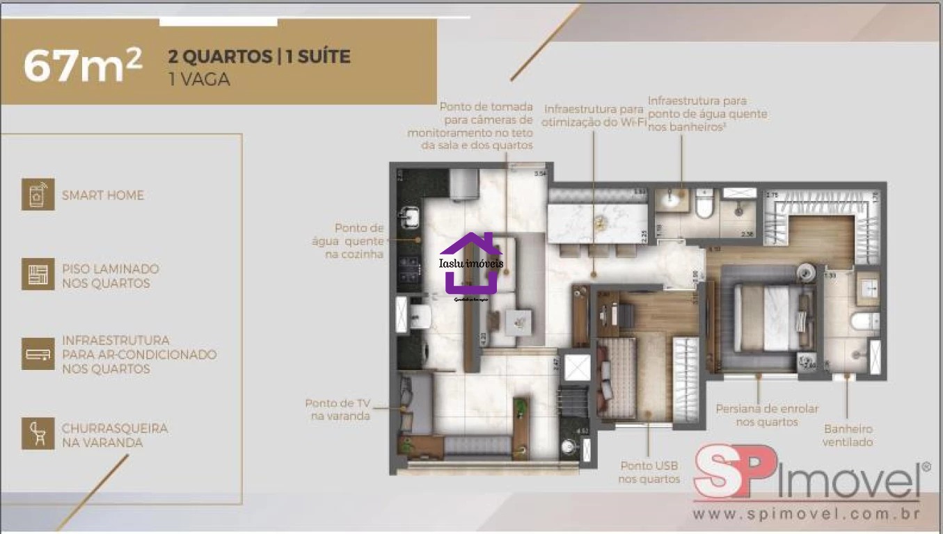 Apartamento à venda com 2 quartos, 67m² - Foto 18