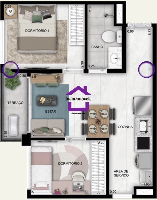 Apartamento, 2 quartos, 40 m² - Foto 9