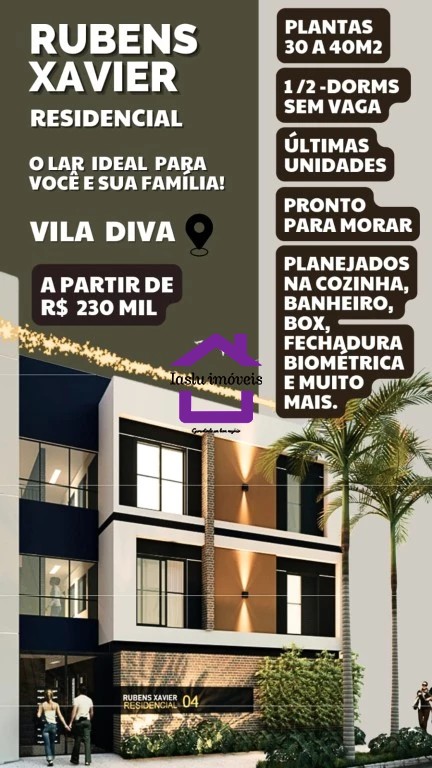 Apartamento à venda com 1 quarto, 30m² - Foto 2