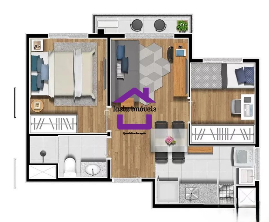 Apartamento, 2 quartos, 36 m² - Foto 3