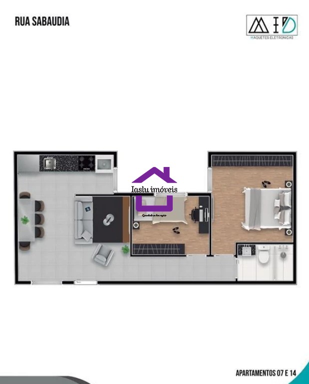 Apartamento à venda com 2 quartos, 41m² - Foto 4