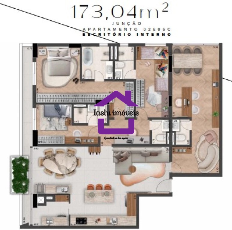 Apartamento à venda com 3 quartos, 180m² - Foto 46