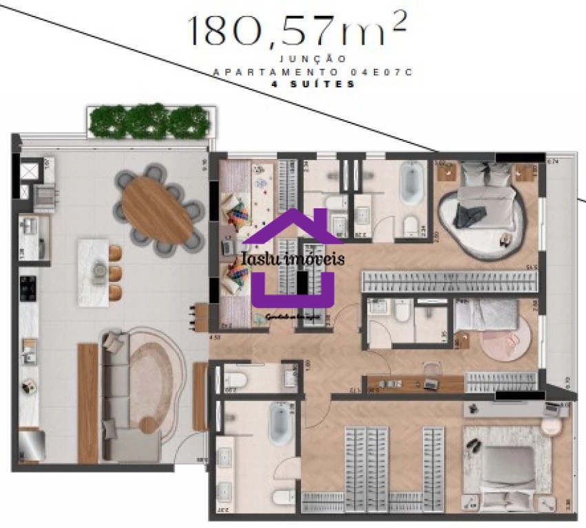 Apartamento à venda com 3 quartos, 180m² - Foto 47