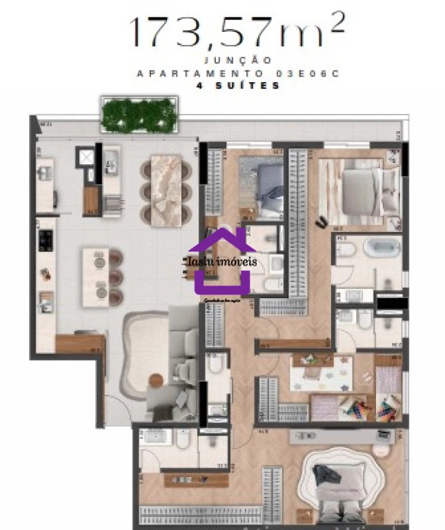 Apartamento à venda com 3 quartos, 180m² - Foto 48