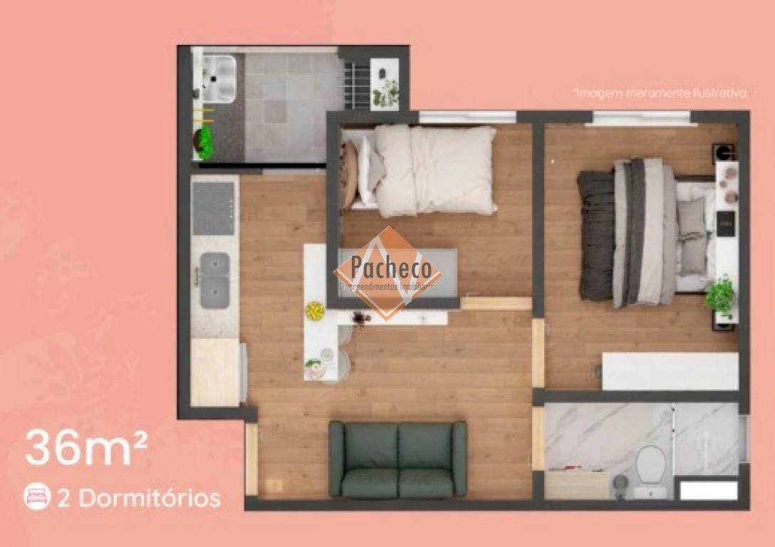 Apartamento à venda com 1 quarto, 24m² - Foto 22