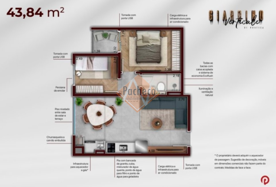 Apartamento à venda com 2 quartos, 51m² - Foto 22