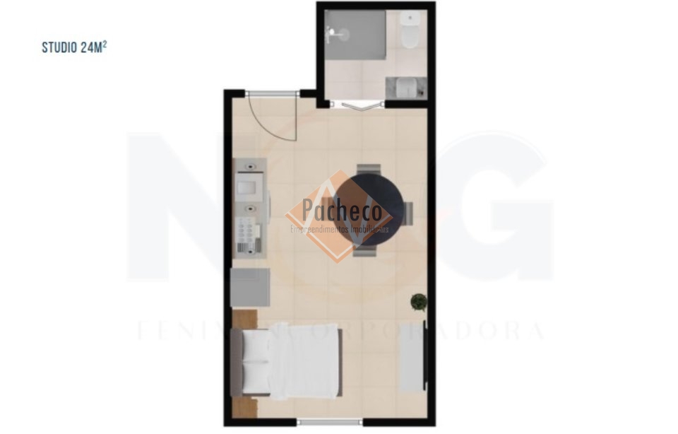 Apartamento à venda com 1 quarto, 25m² - Foto 10