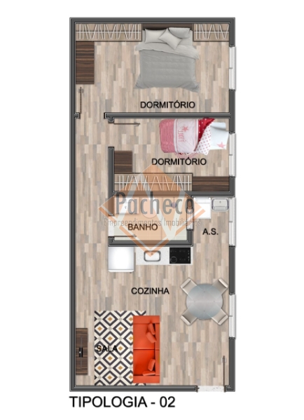 Apartamento à venda com 2 quartos, 40m² - Foto 8