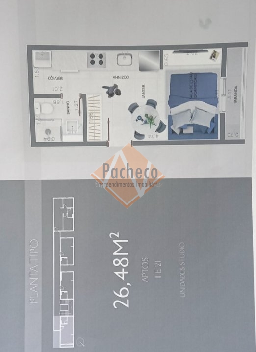 Apartamento à venda com 2 quartos, 43m² - Foto 6