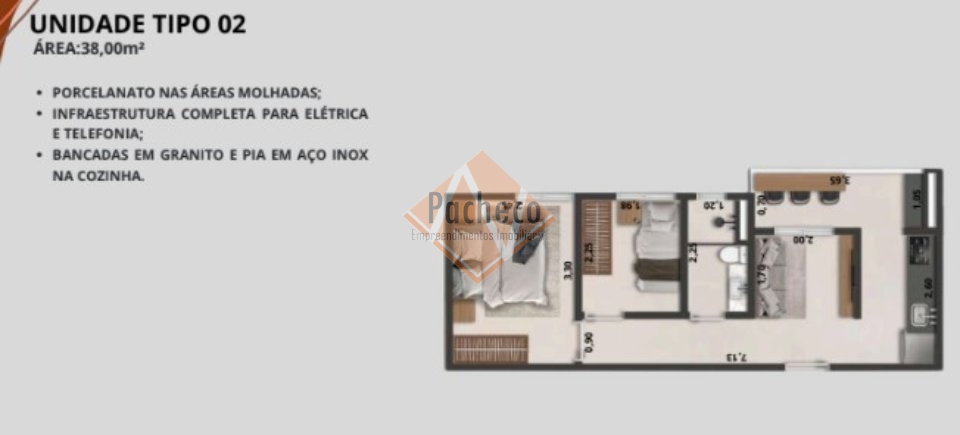 Apartamento à venda com 2 quartos, 50m² - Foto 8