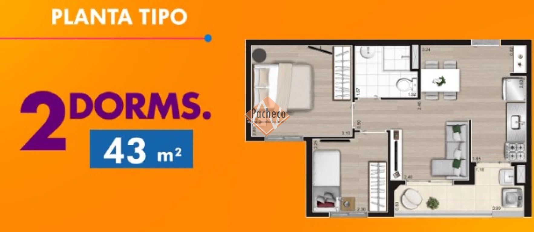 Apartamento à venda com 2 quartos, 43m² - Foto 13