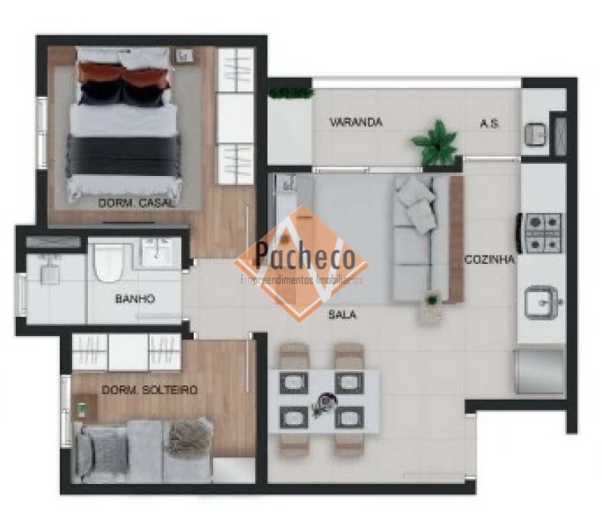 Apartamento, 2 quartos, 40 m² - Foto 8
