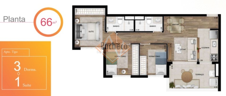 Apartamento à venda com 2 quartos, 55m² - Foto 6