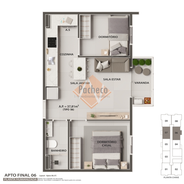 Apartamento à venda com 2 quartos, 41m² - Foto 14