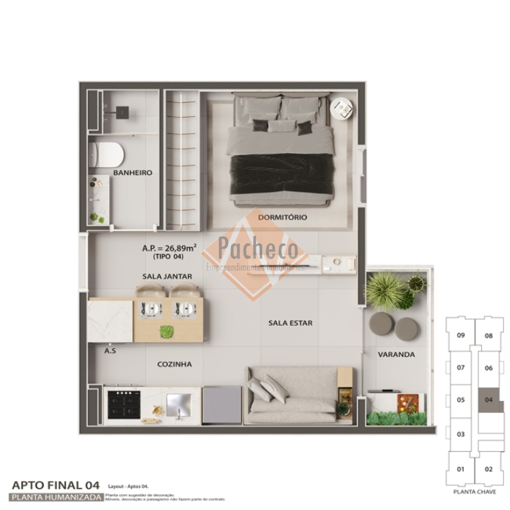 Apartamento à venda com 2 quartos, 41m² - Foto 13