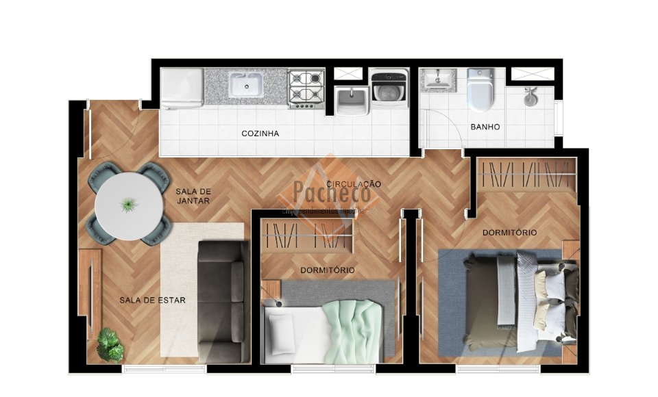 Apartamento à venda com 2 quartos, 53m² - Foto 10