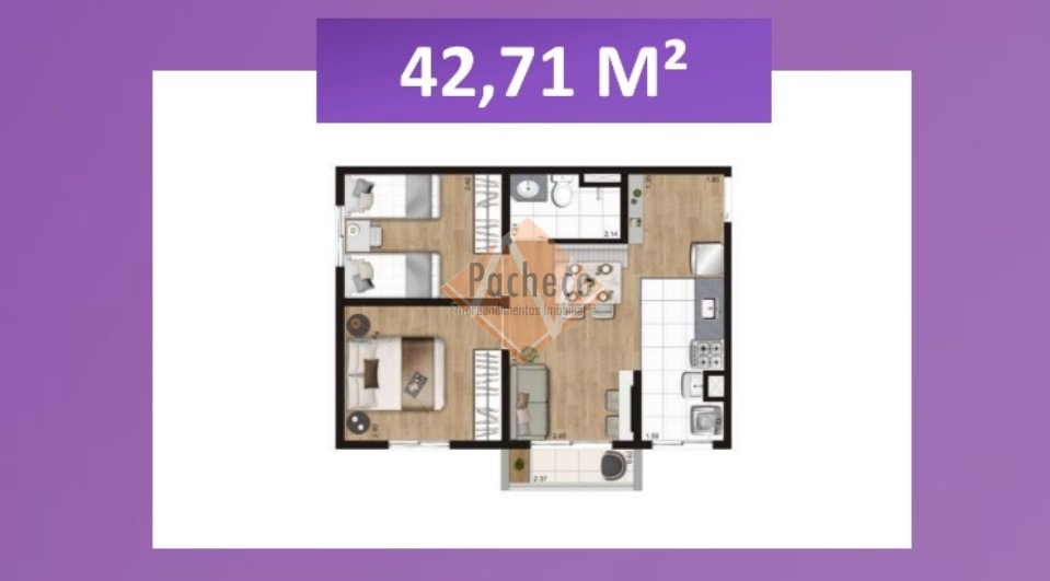 Apartamento à venda com 2 quartos, 42m² - Foto 17