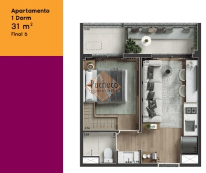 Apartamento à venda com 2 quartos, 40m² - Foto 25