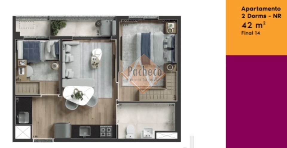 Apartamento à venda com 2 quartos, 40m² - Foto 30