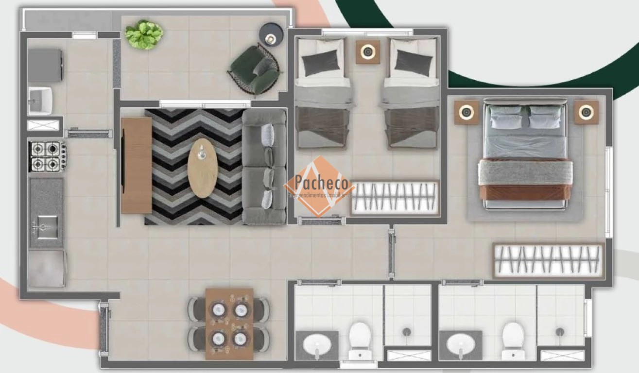 Apartamento, 2 quartos, 53 m² - Foto 12