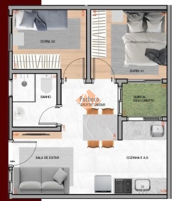 Apartamento, 2 quartos, 40 m² - Foto 5