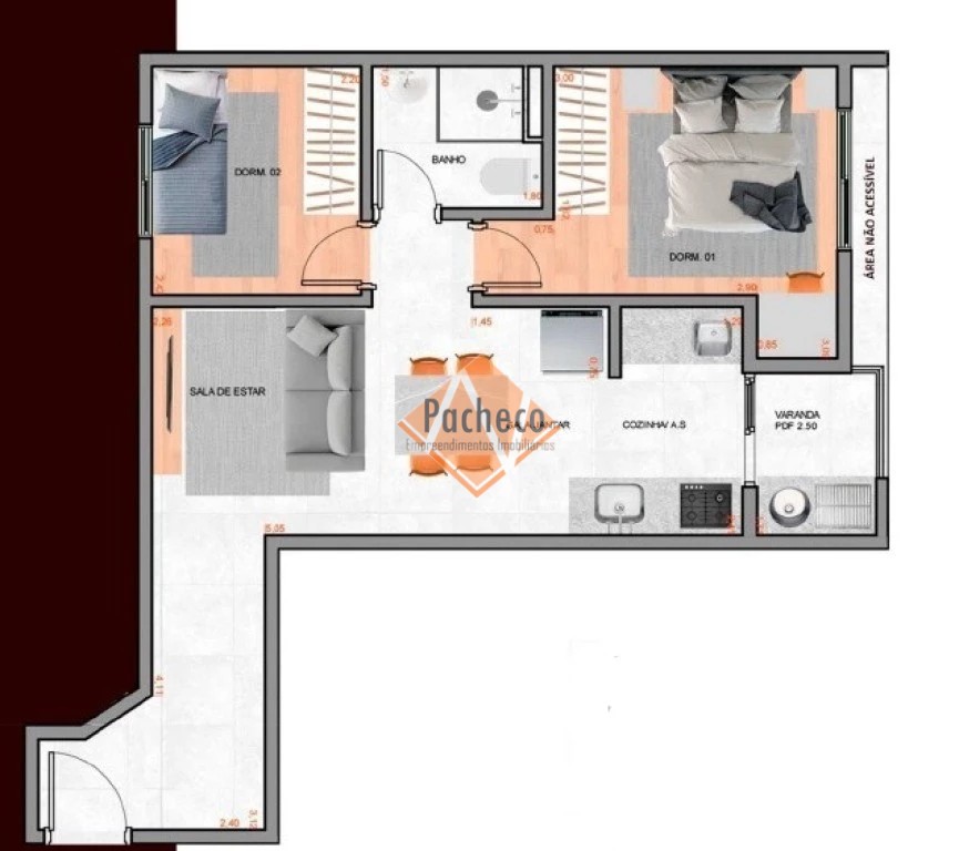 Apartamento, 2 quartos, 49 m² - Foto 7