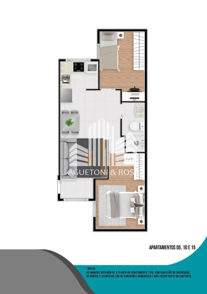 Apartamento à venda com 2 quartos, 40m² - Foto 6