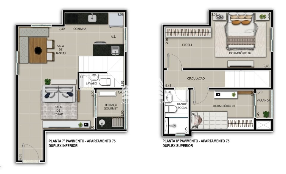 Apartamento à venda com 2 quartos, 41m² - Foto 29