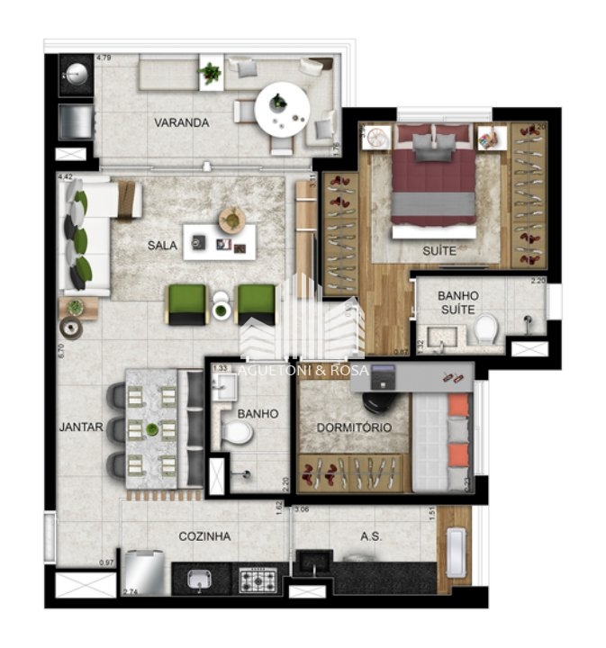 Apartamento à venda com 2 quartos, 72m² - Foto 25