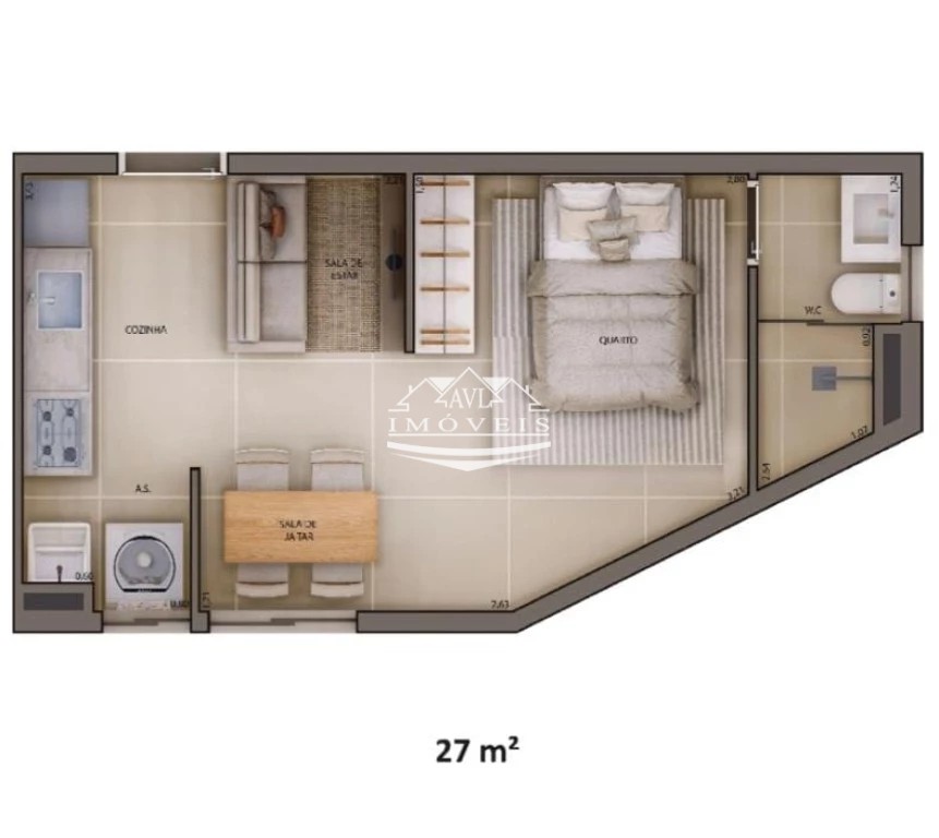 Apartamento, 1 quarto, 29 m² - Foto 6