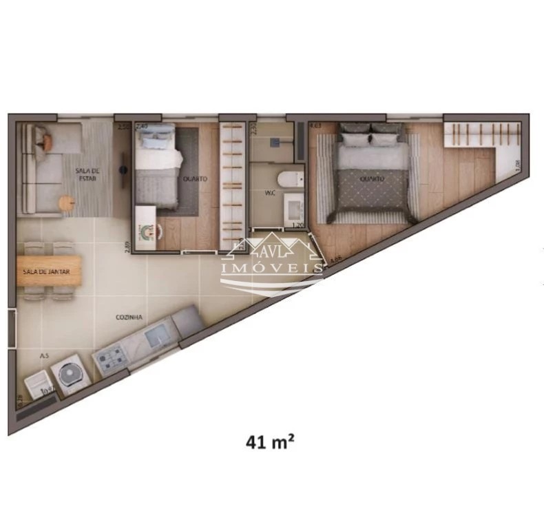 Apartamento, 1 quarto, 29 m² - Foto 9