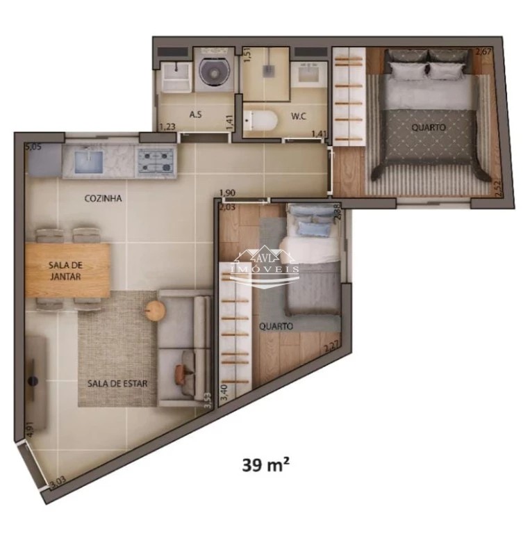 Apartamento, 1 quarto, 29 m² - Foto 11