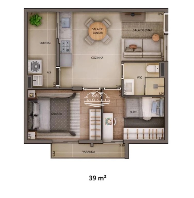 Apartamento, 1 quarto, 29 m² - Foto 12