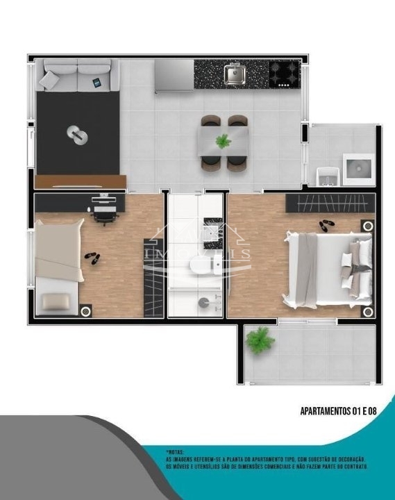 Apartamento à venda com 2 quartos, 41m² - Foto 9