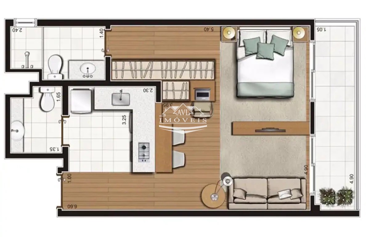 Apartamento para alugar com 1 quarto, 46m² - Foto 82
