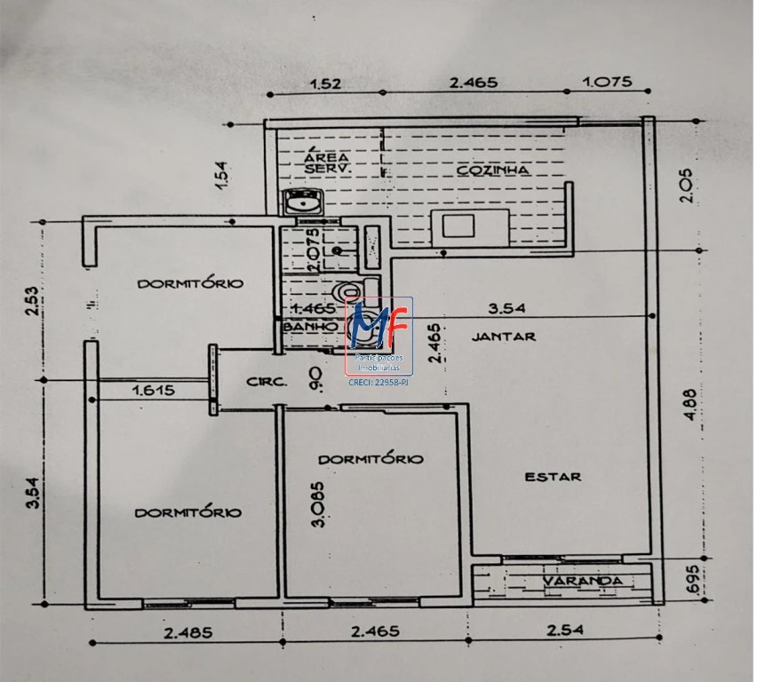 Apartamento à venda com 3 quartos, 54m² - Foto 20