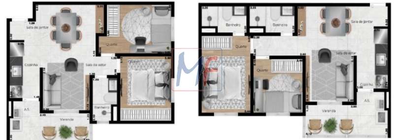 Apartamento à venda e aluguel com 2 quartos, 44m² - Foto 4