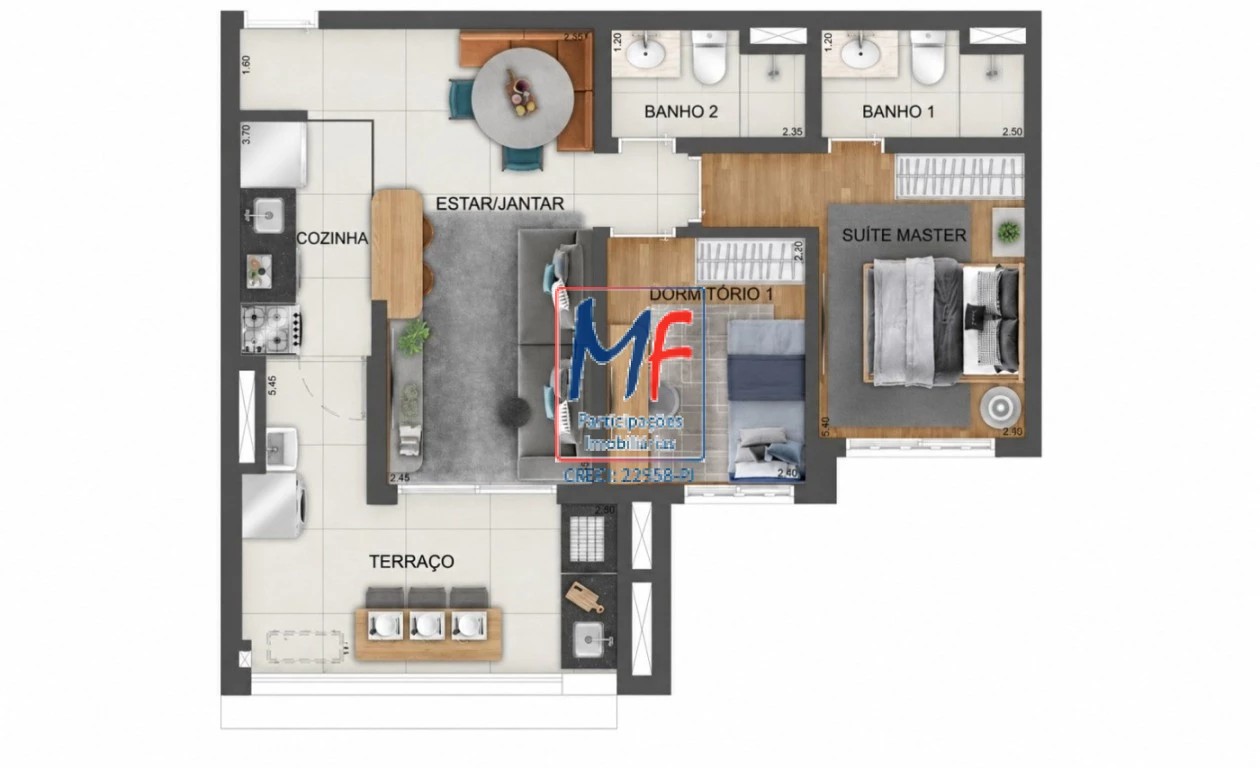 Apartamento, 2 quartos, 66 m² - Foto 4
